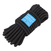 8mm X 10M High Tenacity Black Polyster Elastic Rope Shock Core Bungee Tie Down